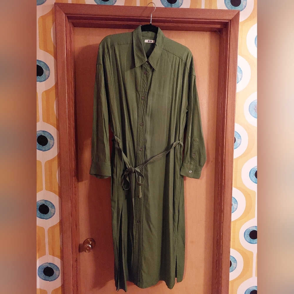Uniqlo Button Shirt Dress